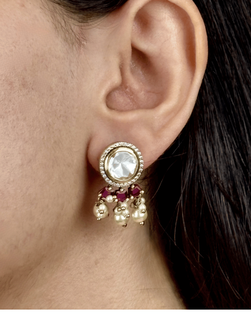 Moti Mahal Victorian Polki Ruby Choker