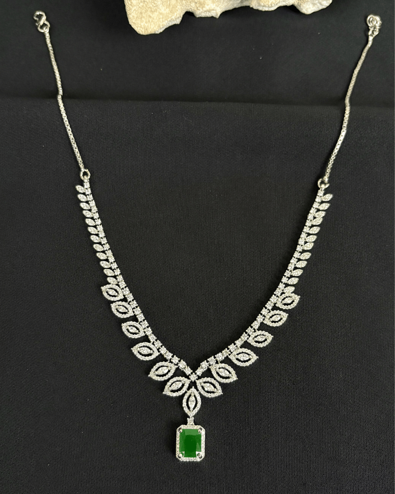 Imperia Emerald Teardrop Necklace