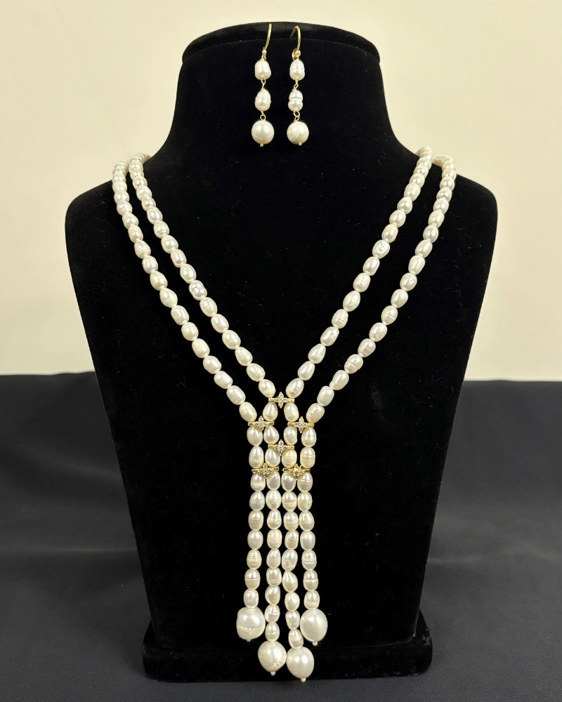 Celest Pearl Fall Mala