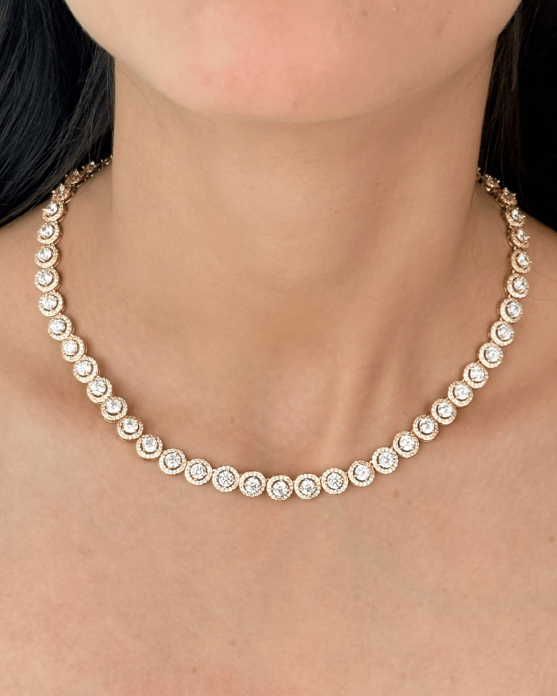 Crown of Ligh Diamond Necklace | Rhodium Plating