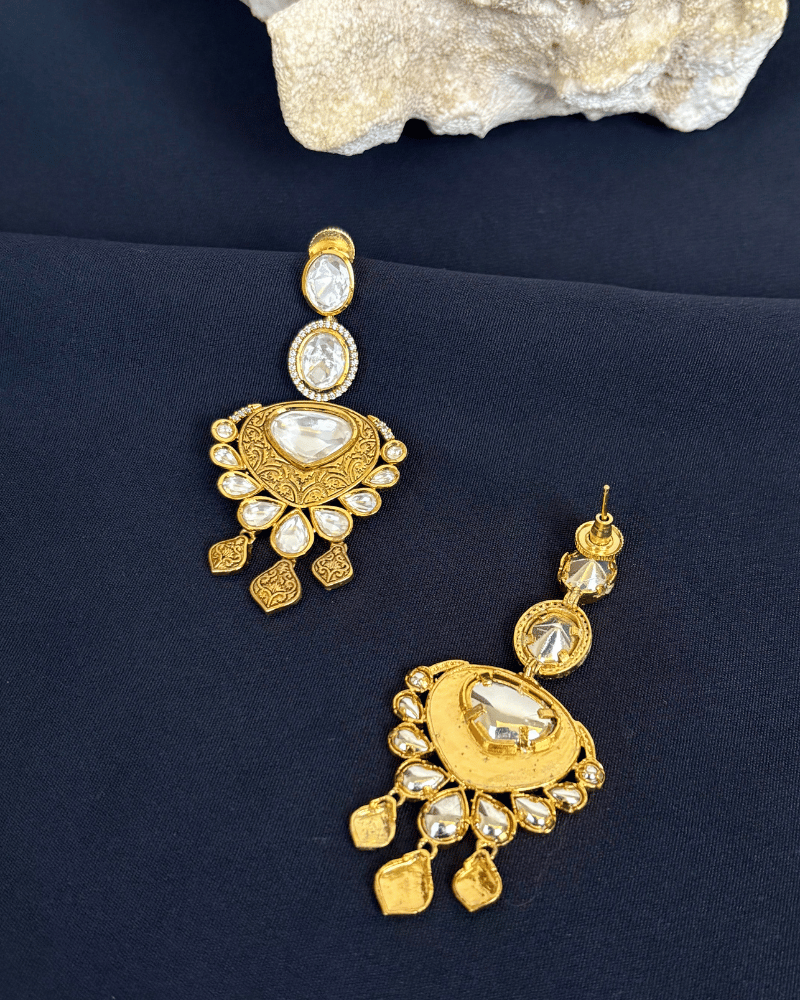 Anmol Drop Polki Earrings