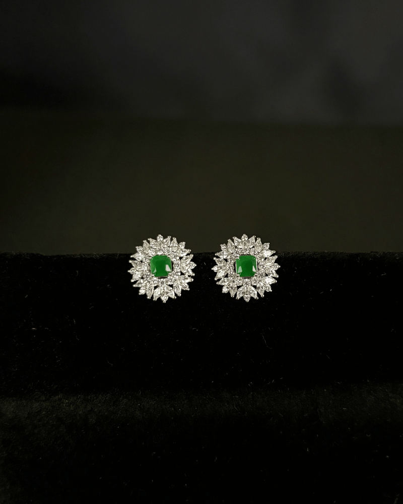Lumina Emerald Diamond Pendant | (With Chain)