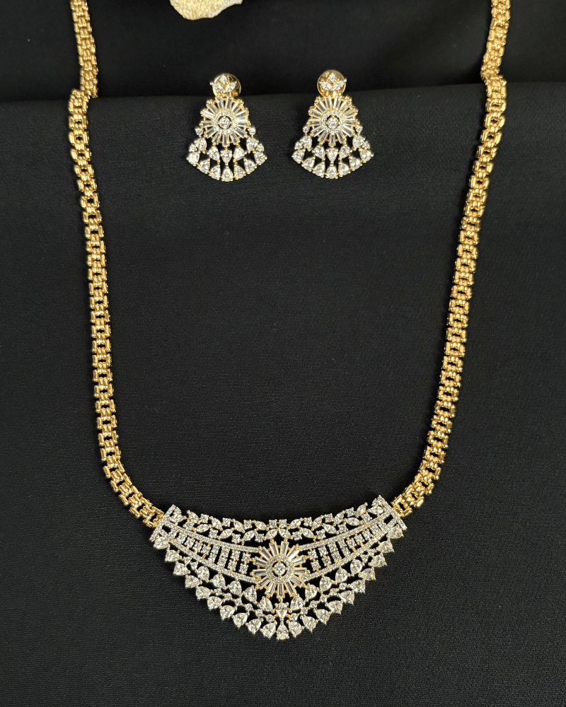 Diamond Mangalsutra With Classic Chain