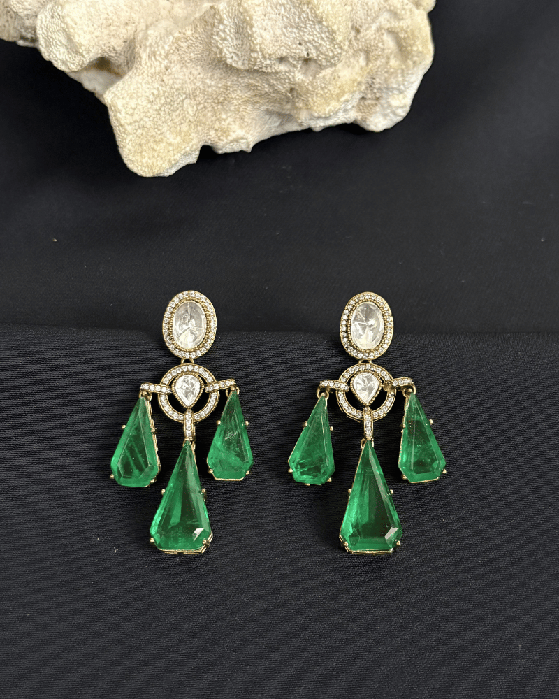 Victorian Polki Doublet Danglers