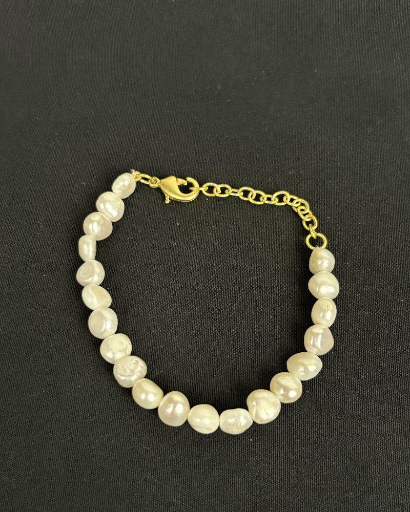 Maison Pearl Line Bracelet | Openable | Free Size | Adjustable