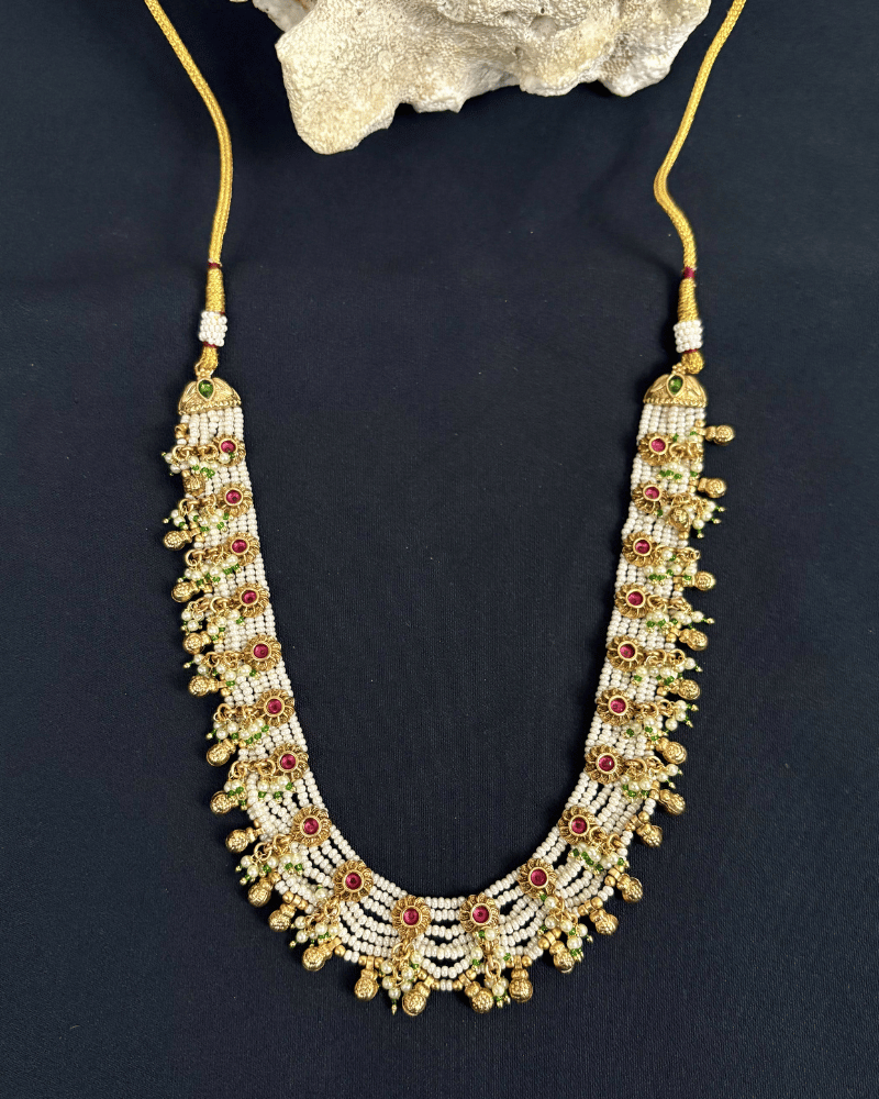 7 Lehri Moti Rajwada Necklace