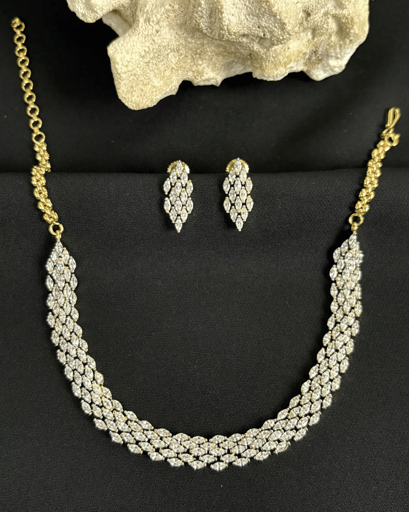 Aarohi Cascade Diamond Necklace