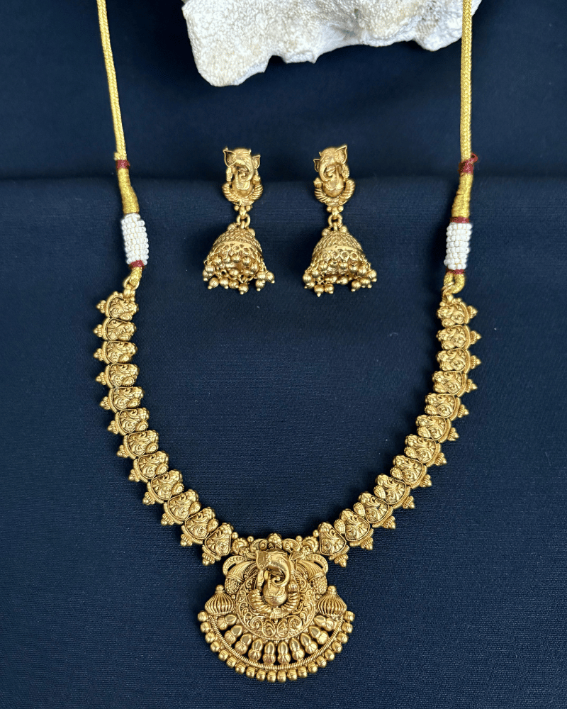 Shree Vighnaharta Golden Necklace