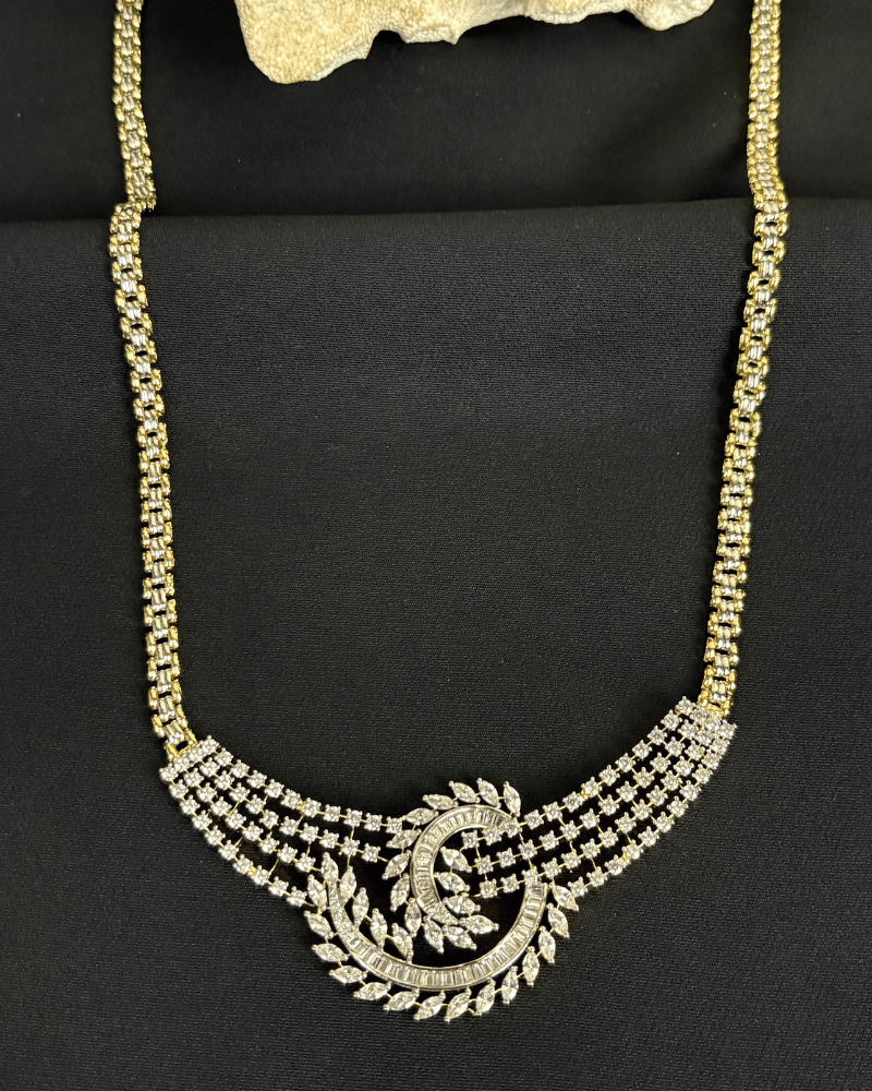 Spiral Grace Diamond Mangalsutra | Screw Back