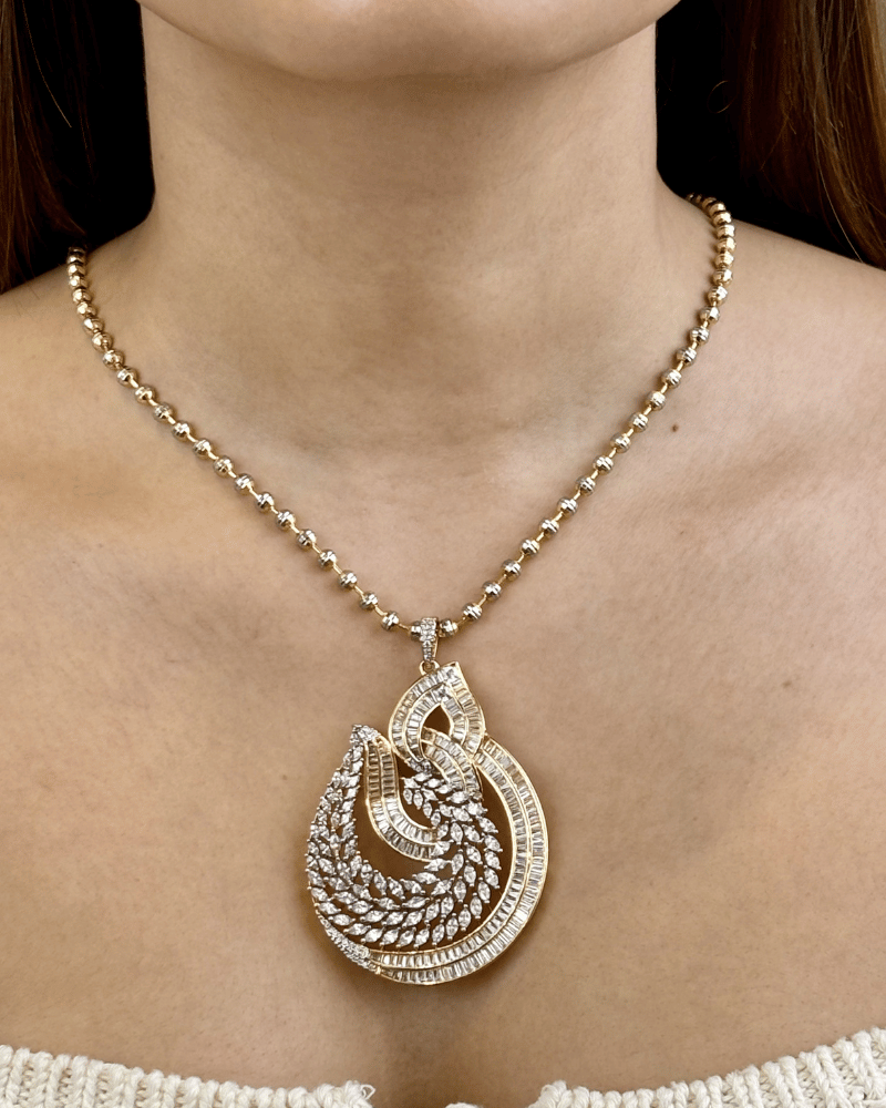 Estel Diamond Pendant Set | Without Chain