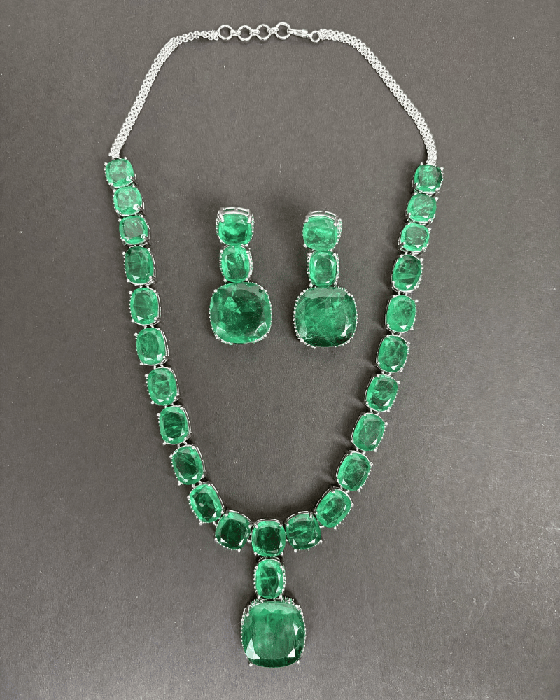 Meherbaan Emerald Necklace