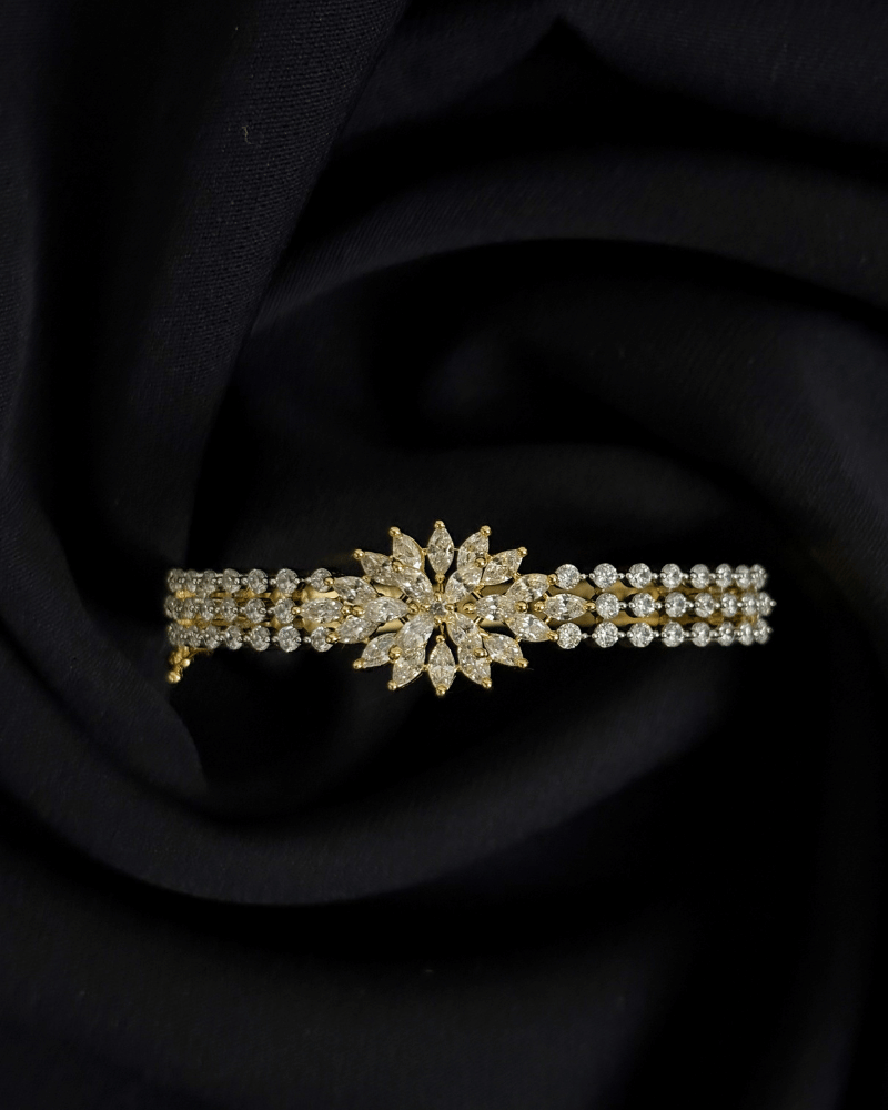 Sitara Bloom Diamond Bracelet | Openable