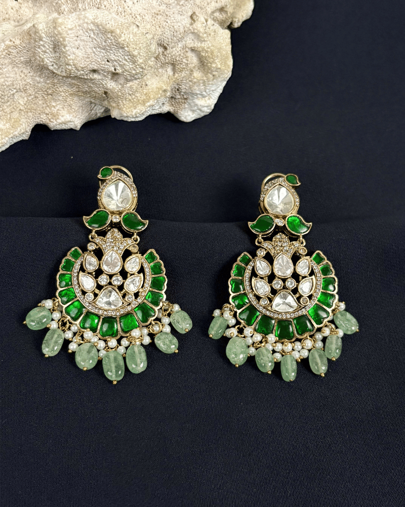 Anarkali Emerald Chandbalis