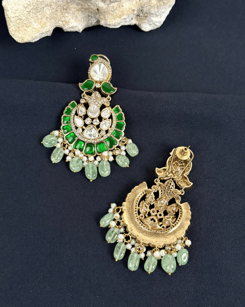 Anarkali Emerald Chandbalis