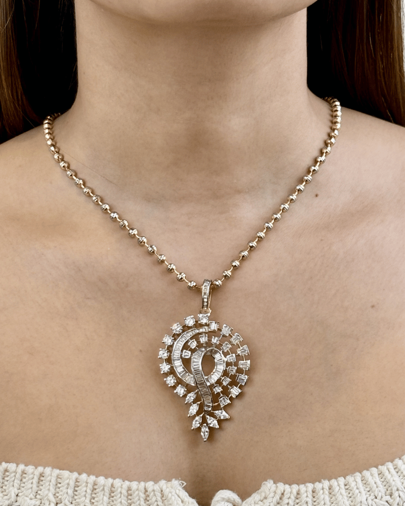 Orlina Diamond Pendant Set | Screw Back