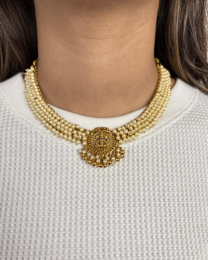 Nandika Lakshmi Necklace | 18K Gold Plating