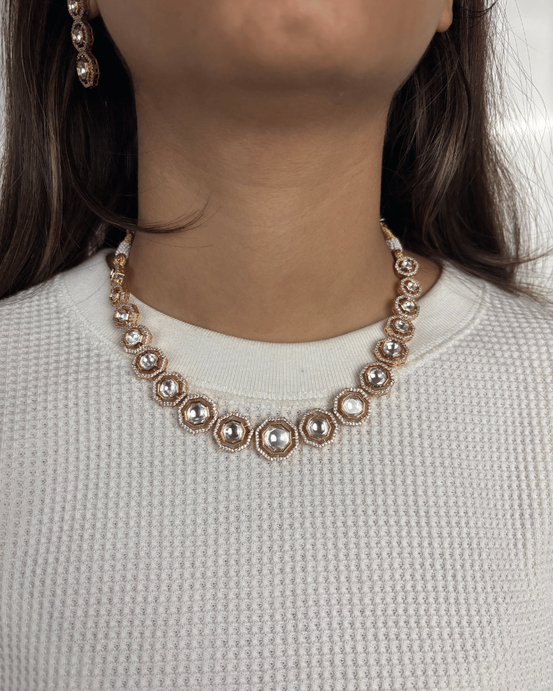 Noorika Polki Necklace | 18K Gold Plating