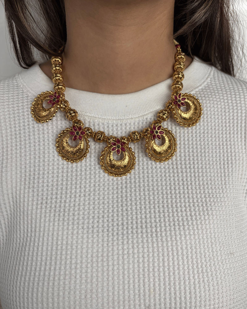 Rajsi Golden Necklace