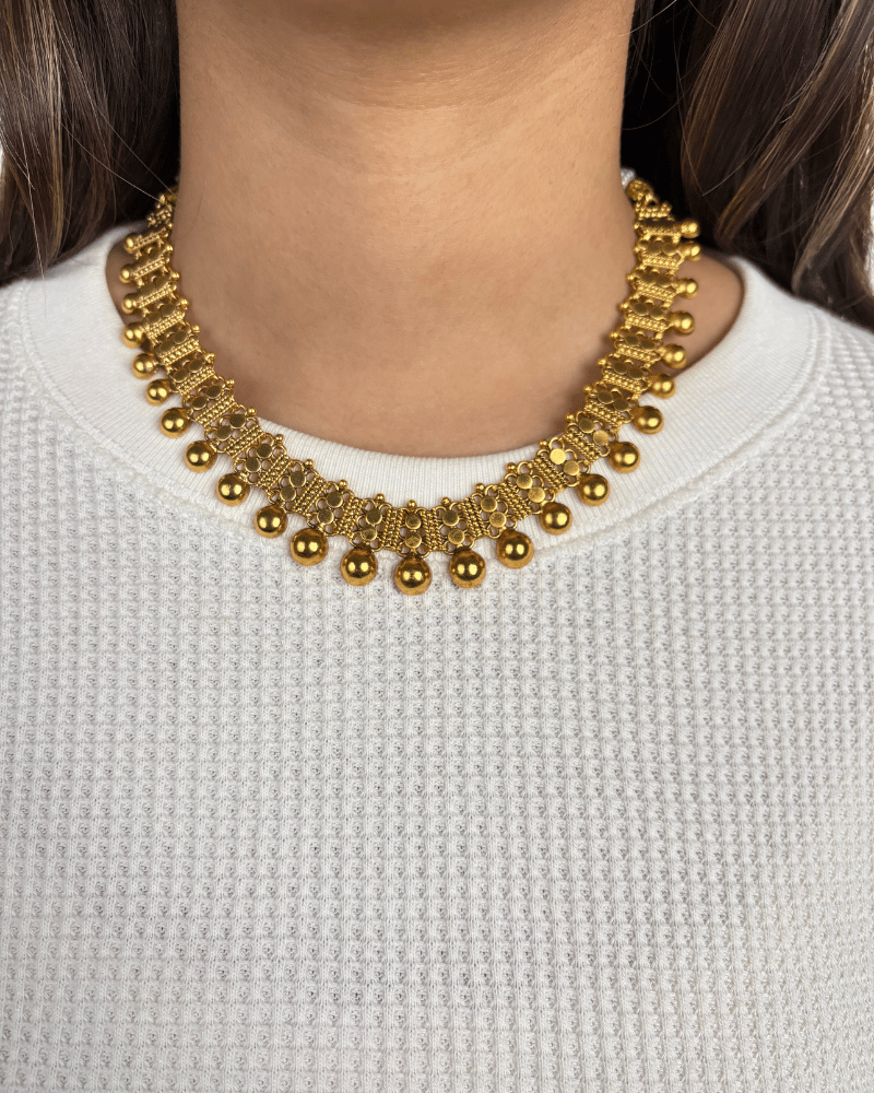 Nakshi Golden Necklace