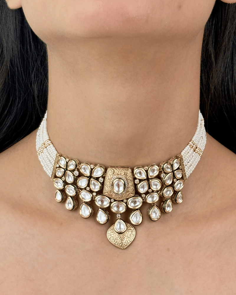 Maanvi Kundan Choker | Mint Work