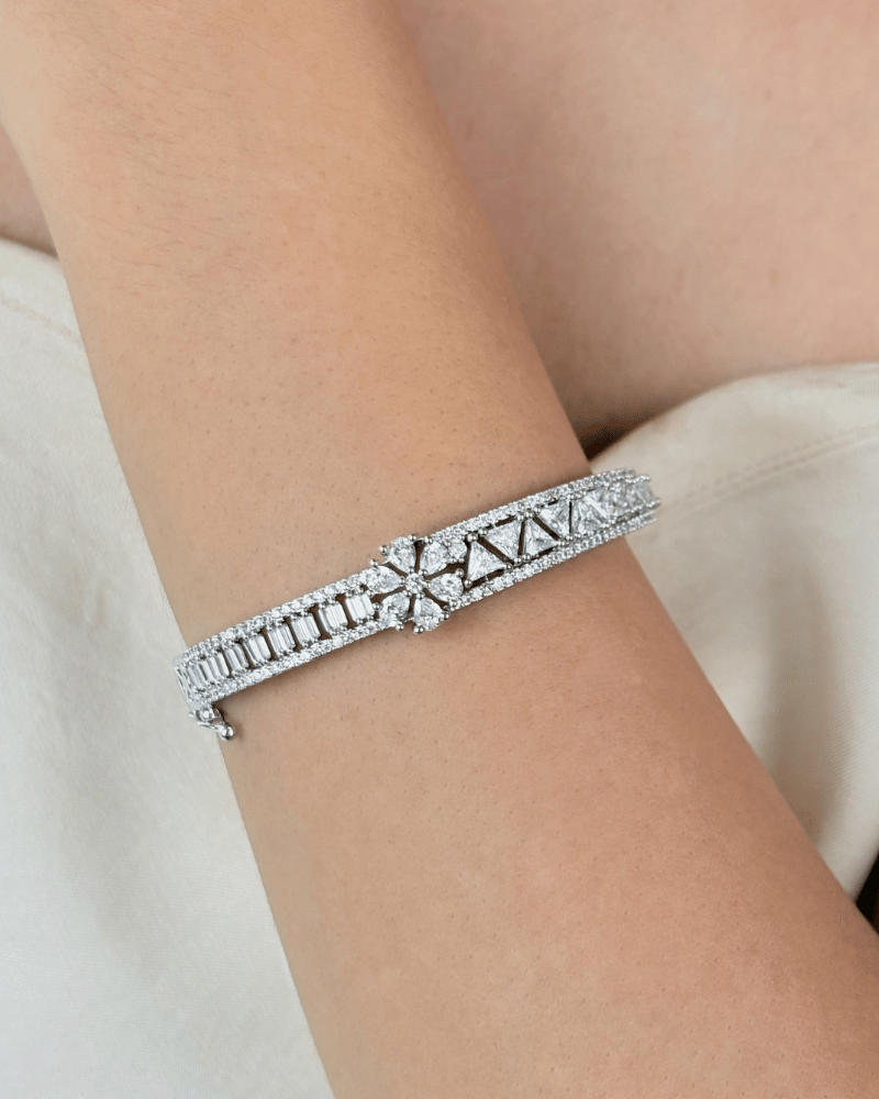 Silver Windmill Diamond Bracelet | Openable