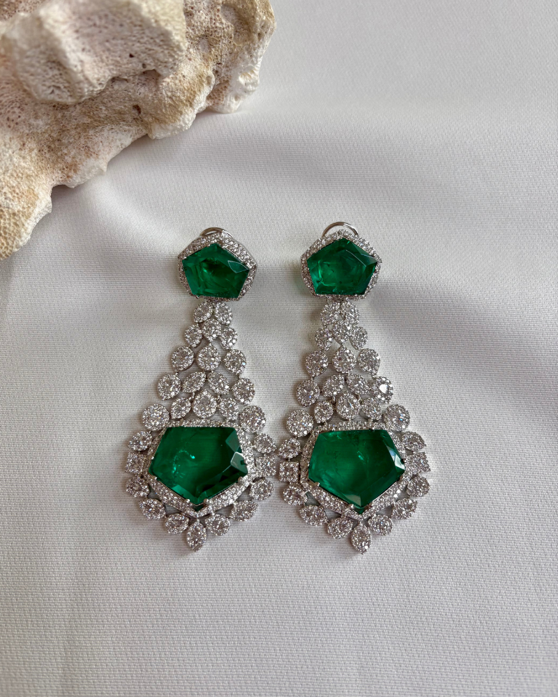 Sparkling Diamond Earrings