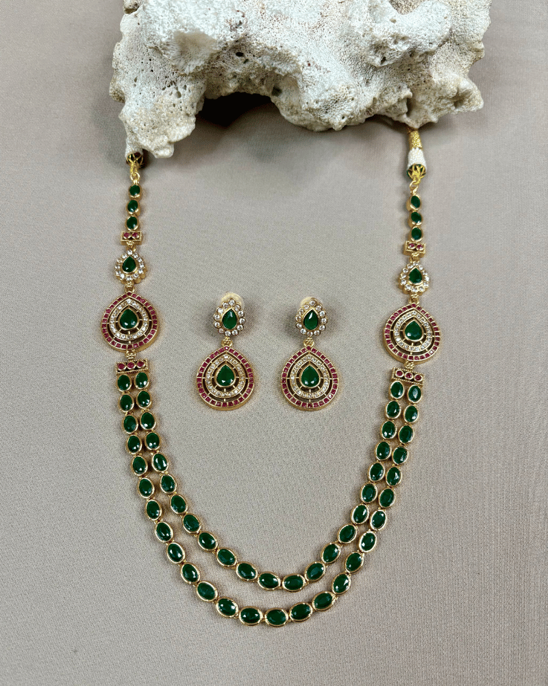 Double Line Emerald Haar