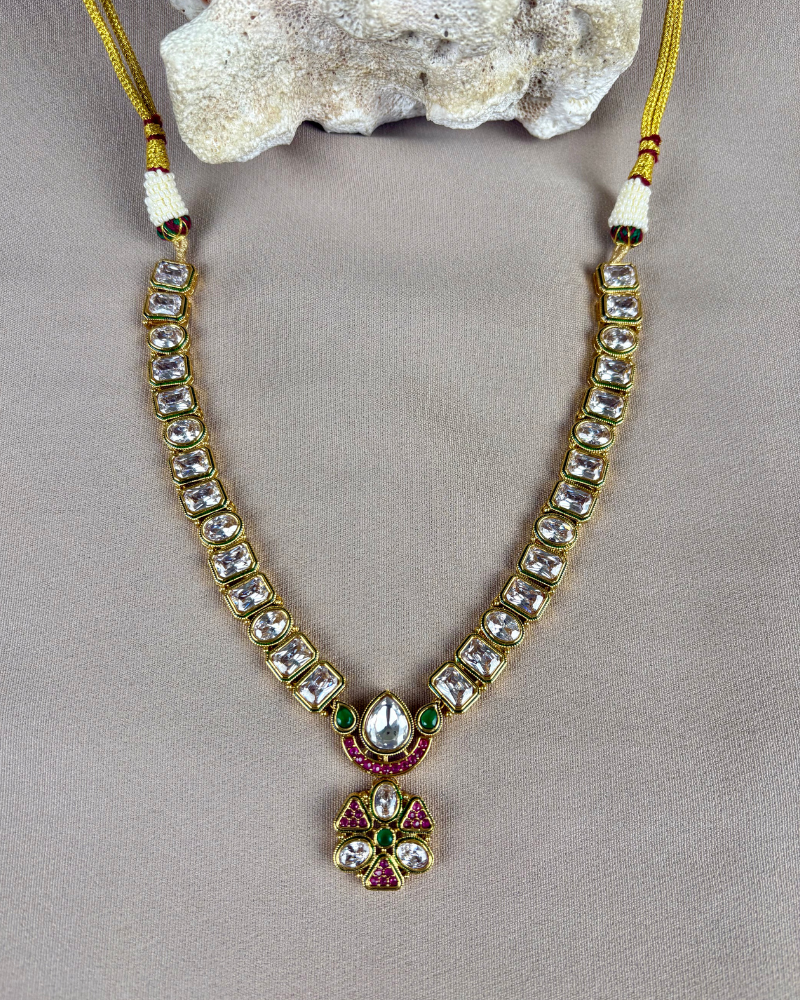 Reverse Ad Heritage Squareline Necklace