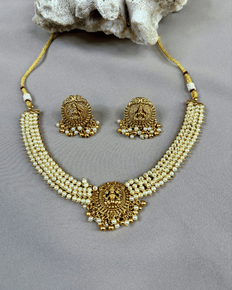 Nandika Lakshmi Necklace | 18K Gold Plating