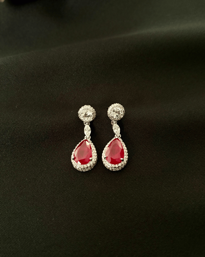 Ruby Drop Earrings