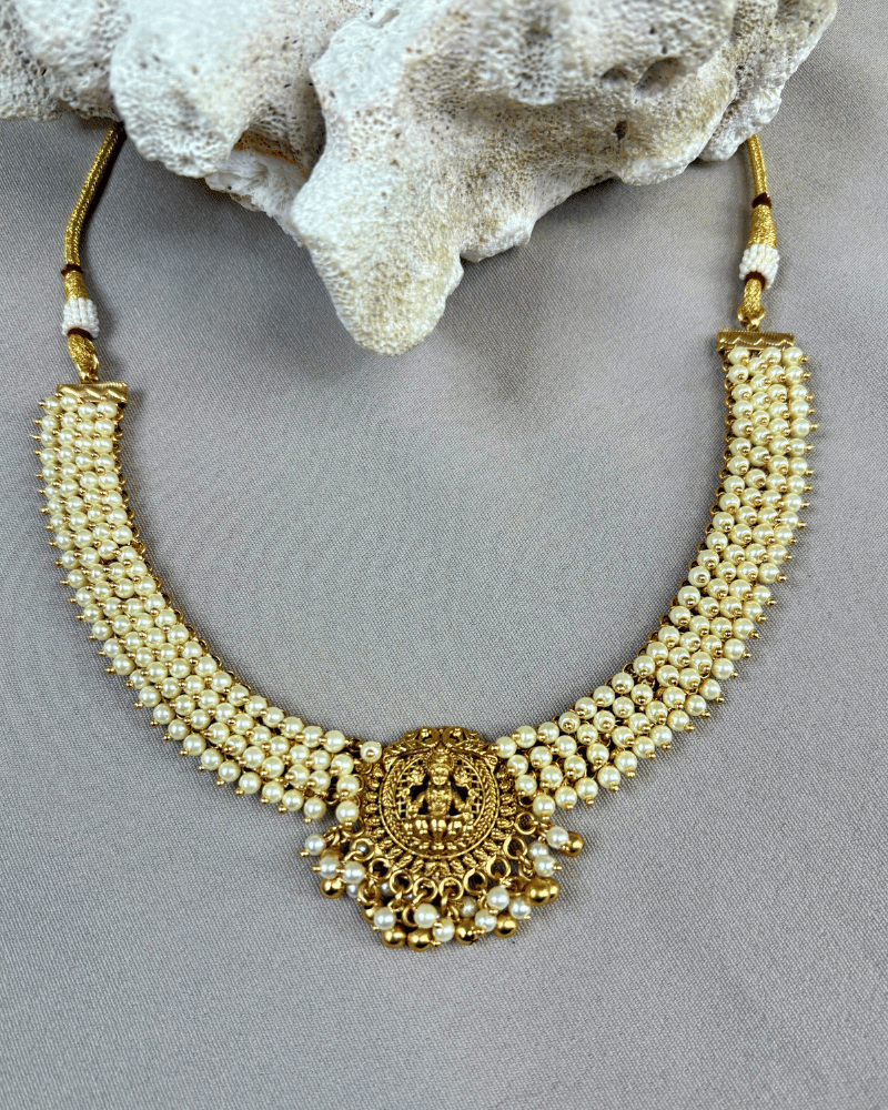 Nandika Lakshmi Necklace | 18K Gold Plating