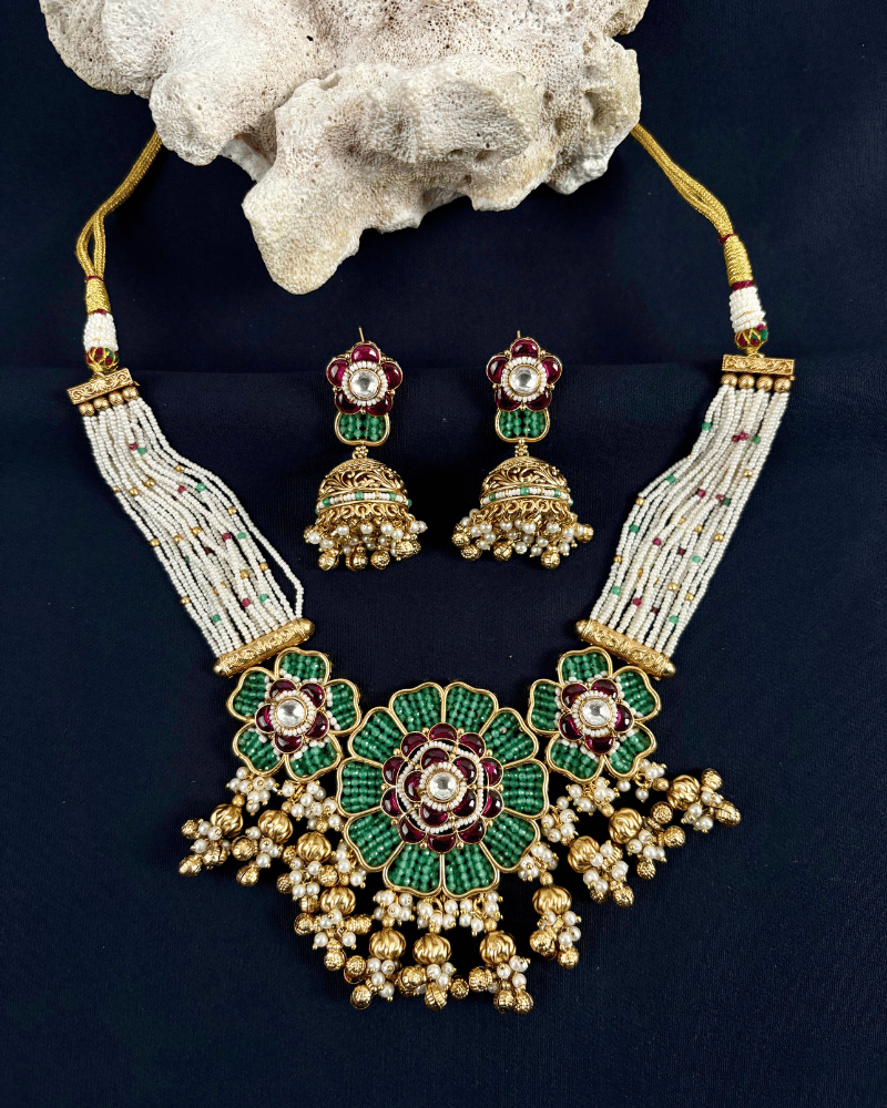 Vasundhara Floral Heritage Necklace