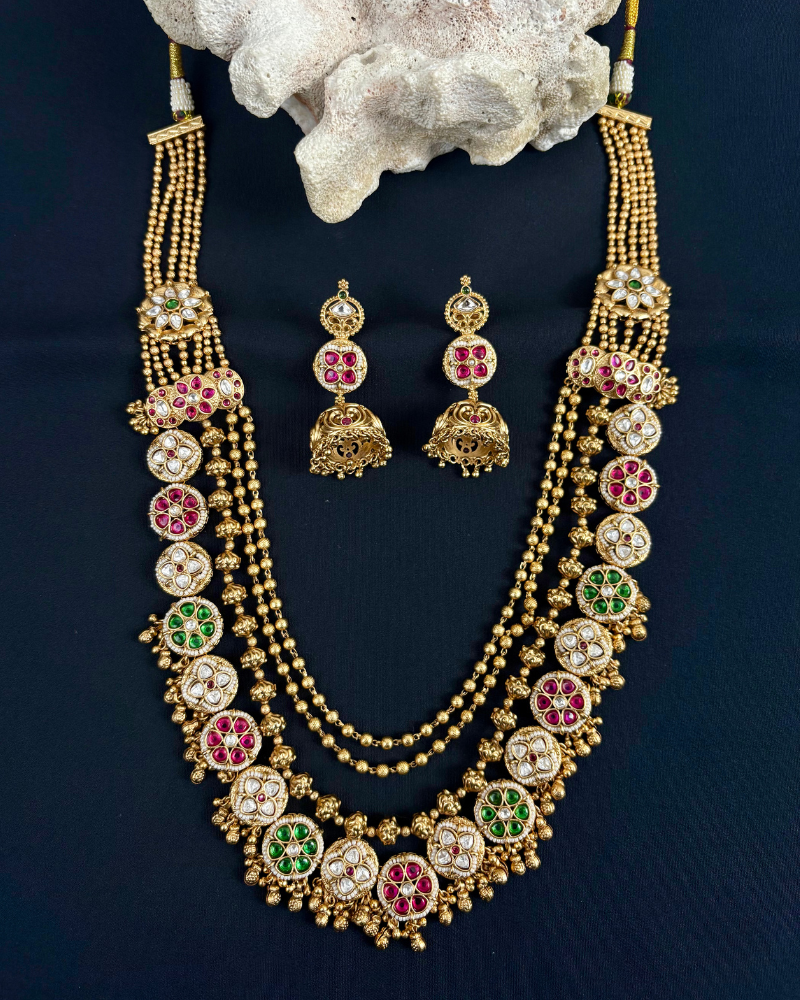 Ishvaya Heritage Layered Rajwada Necklace