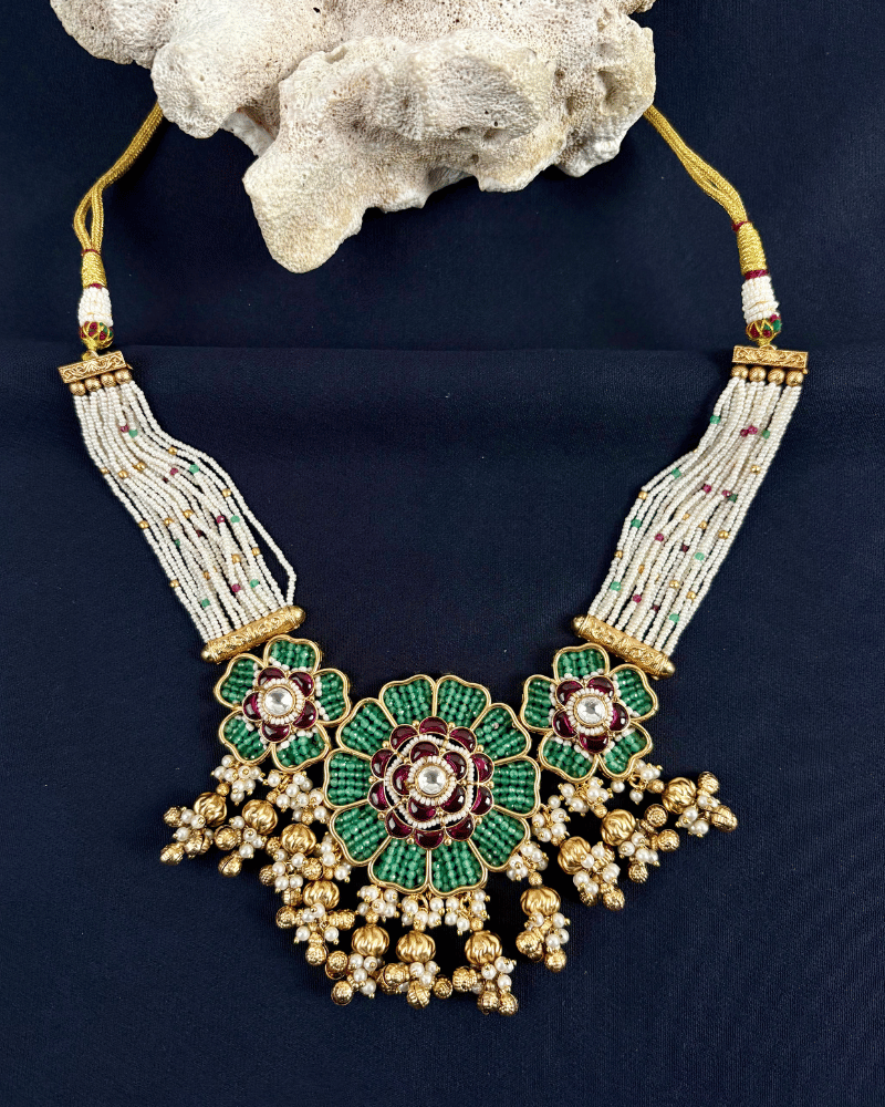 Vasundhara Floral Heritage Necklace