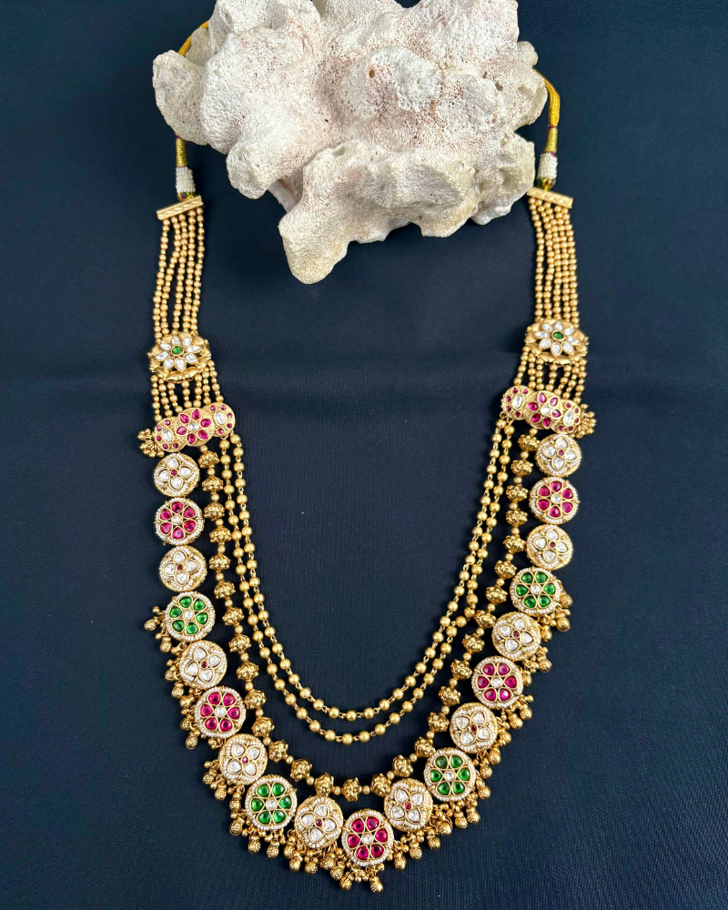 Ishvaya Heritage Layered Rajwada Necklace