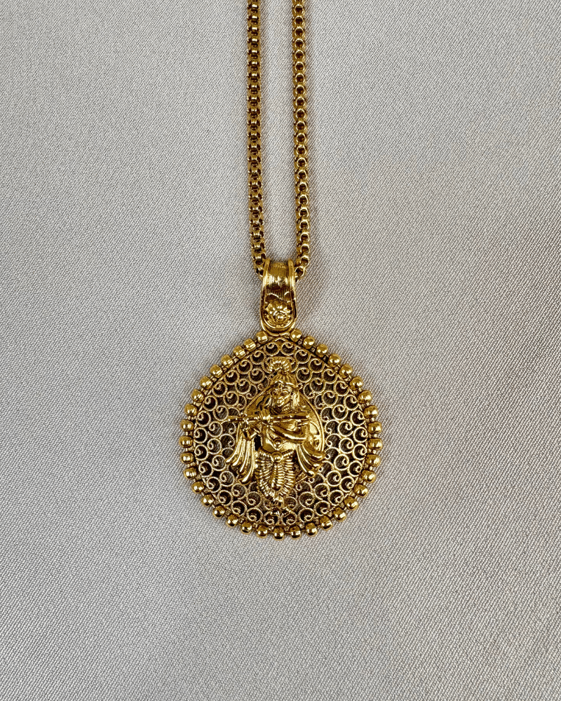 Divine Kanha Pendant Set | 18K Gold Plating