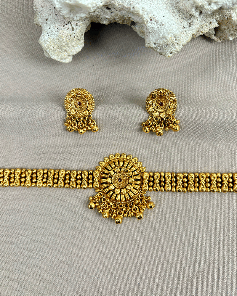 Golden Surya Choker