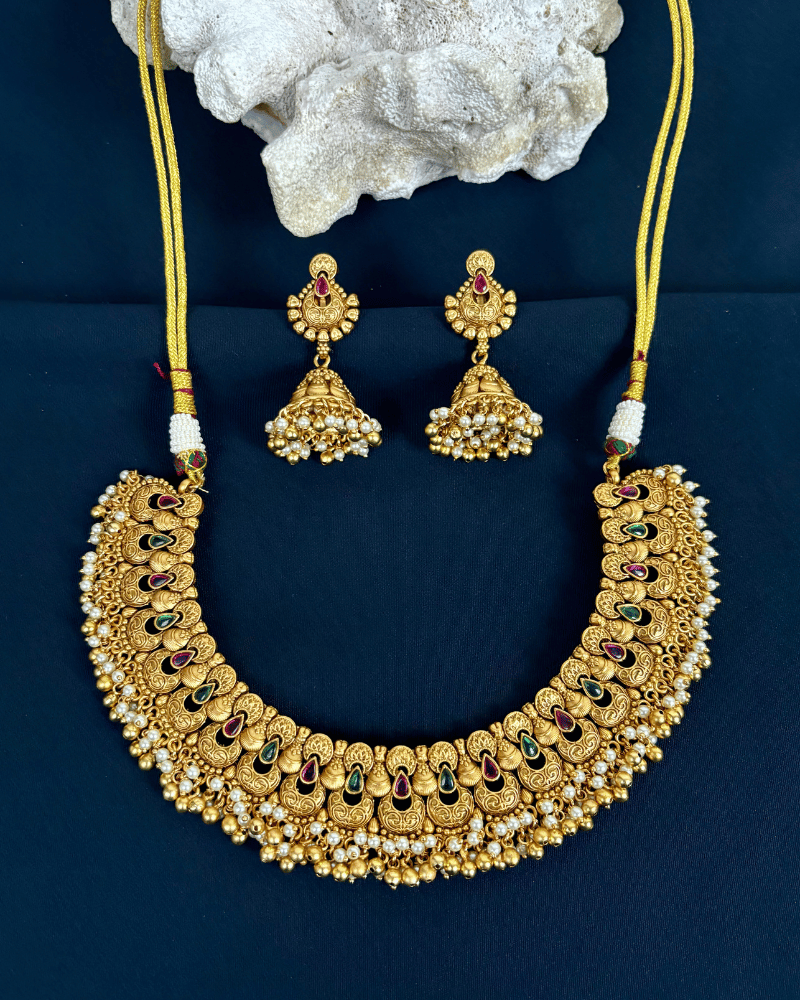 Virasat Lakshmi Haar | Maang Tikka Set