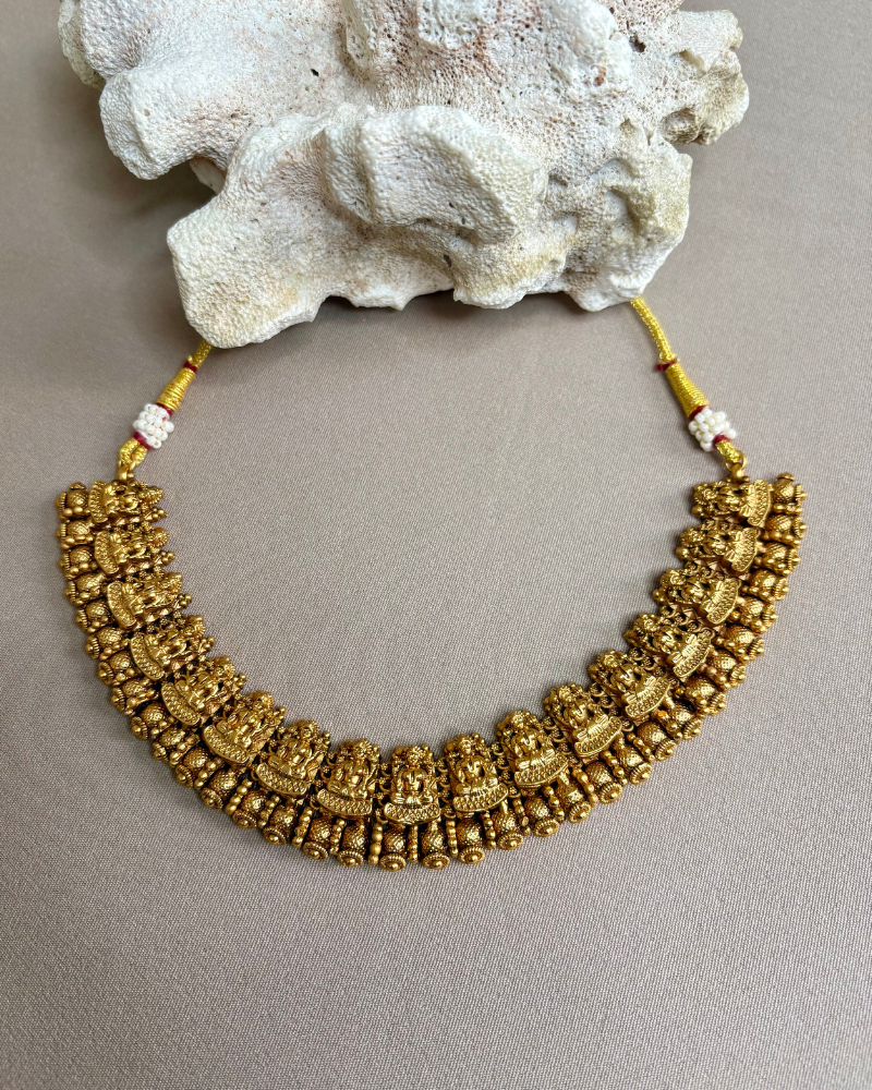 Golden Laxmi Necklace