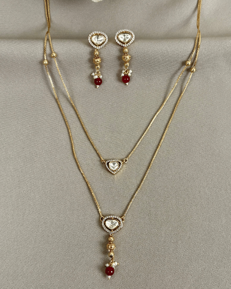Kundan Drop Necklace