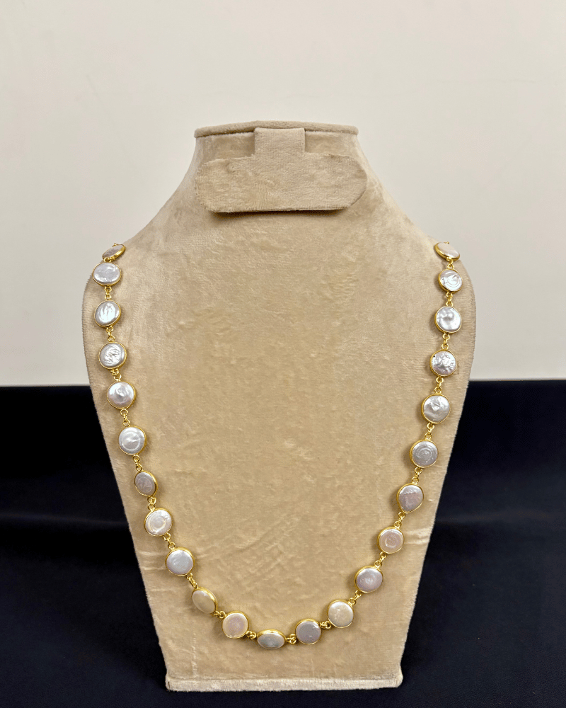 Moon Veil Natural Pearl Mala