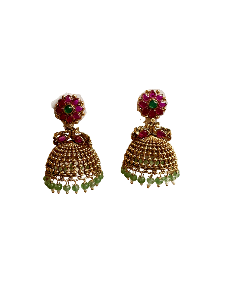 Golden Jhumkis