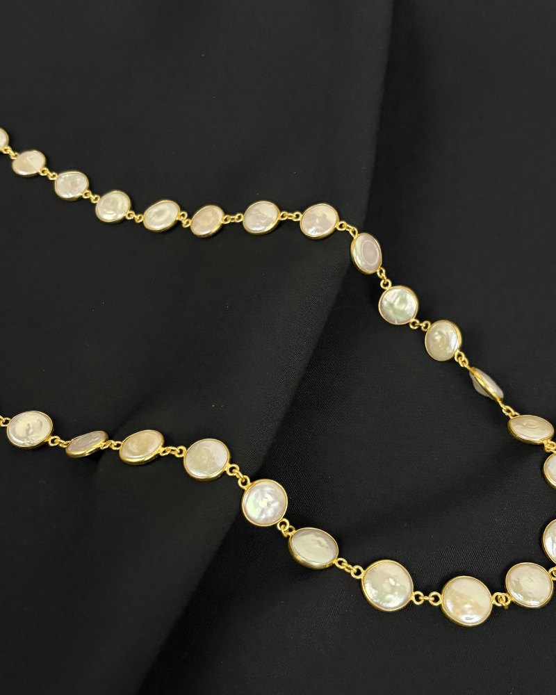Moon Veil Natural Pearl Mala