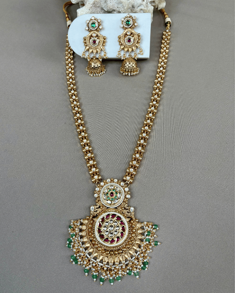 Gaurika Heritage Raani Haar | 18K Gold Plating