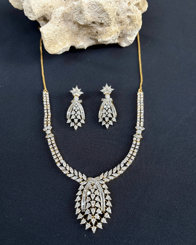 Diamond Fall Necklace | Choki & Marquise