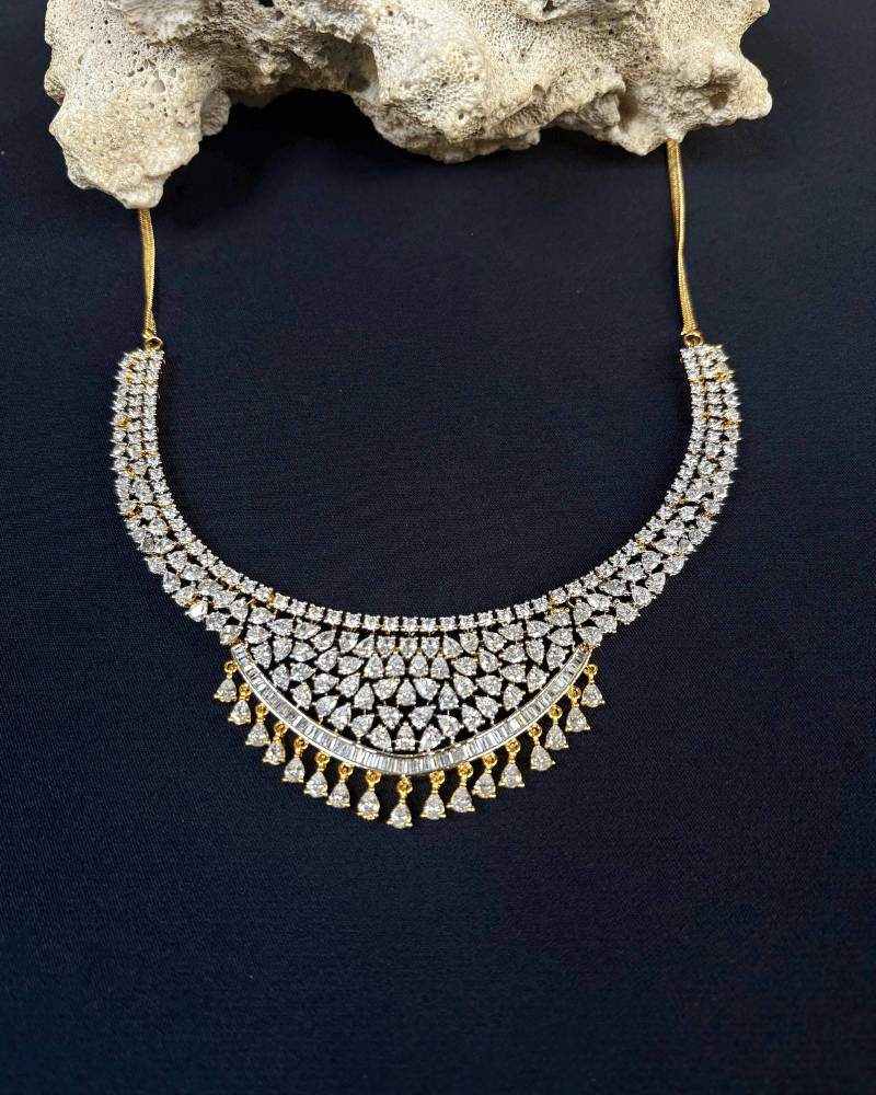 Queen Diamond Necklace | 18K Gold Plating