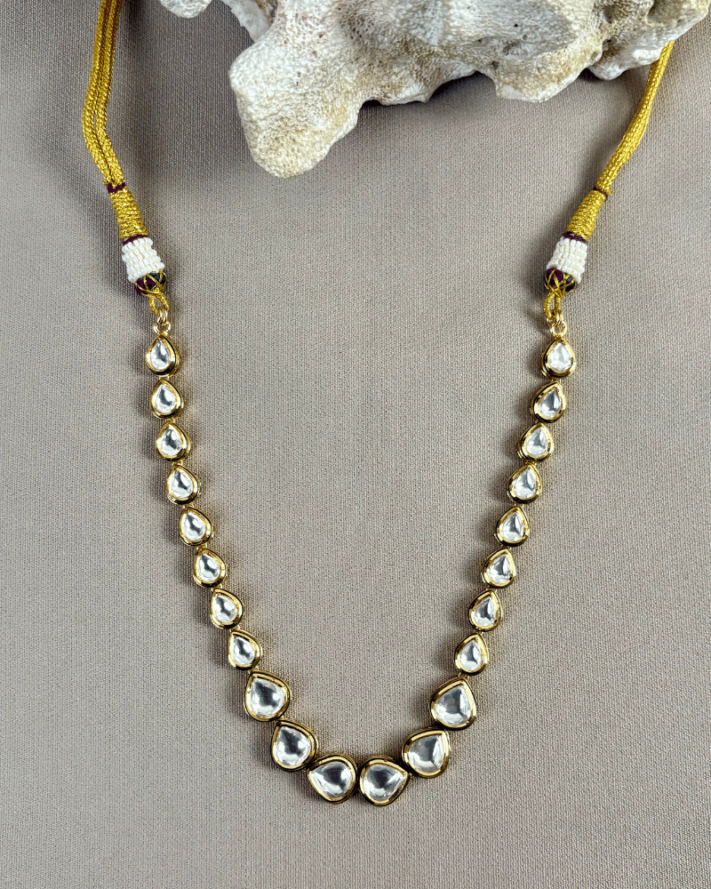 Single Line Kundan Necklace