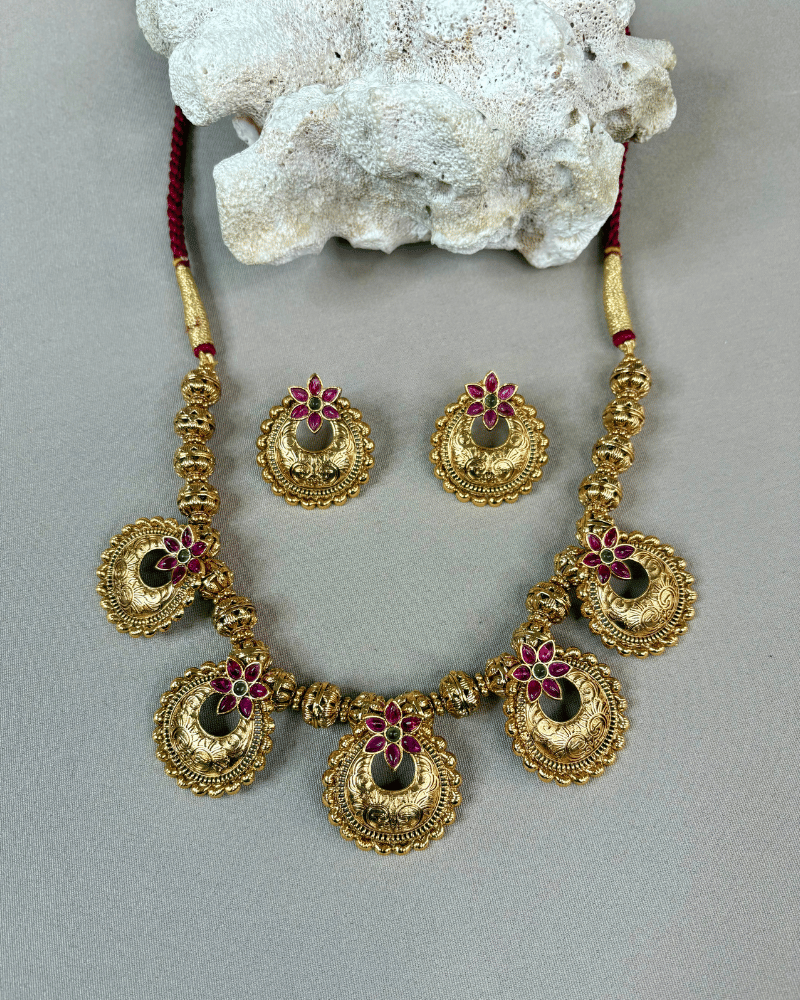 Rajsi Golden Necklace