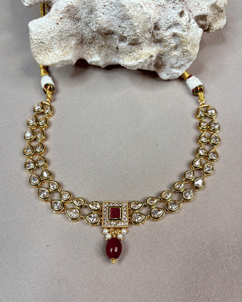 Reverse AD Scarlet Drop Necklace