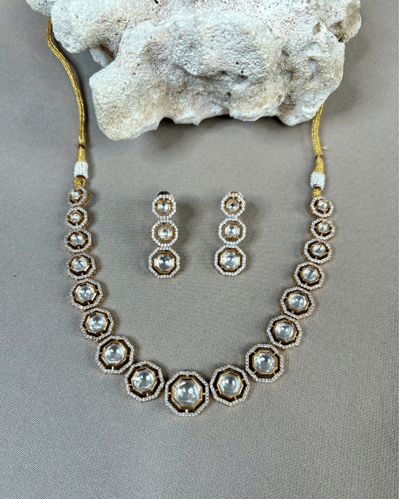 Noorika Polki Necklace | 18K Gold Plating
